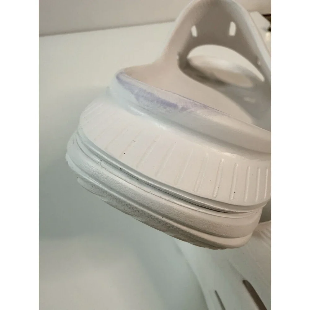 Hoka Ora Recovery Slide 3 White Cushioned Athletic Sandals Unisex Women 7